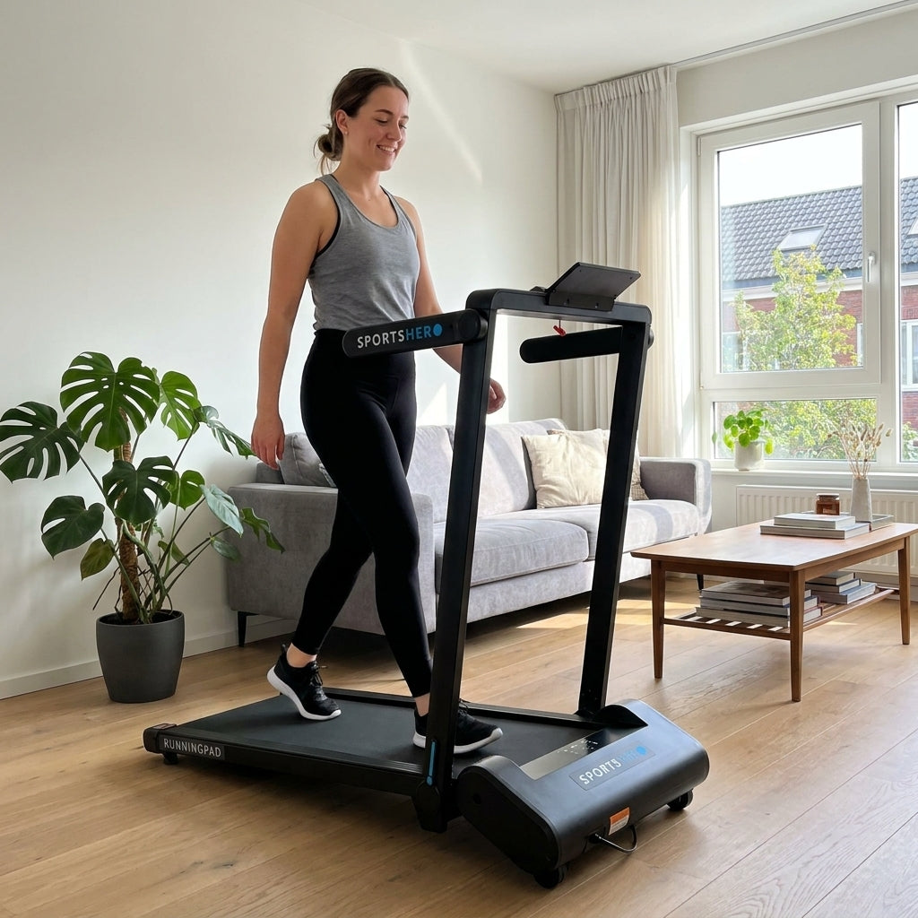 Niet harder lopen, maar steiler: automatische helling doet het werk terwijl het tempo laag blijft.